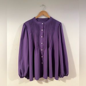 Shein Curve Purple Blouse